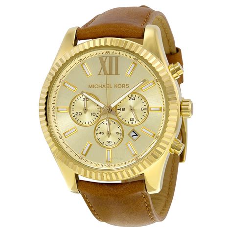 michael kors gold watch blue face mens|Michael Kors watches for sale.